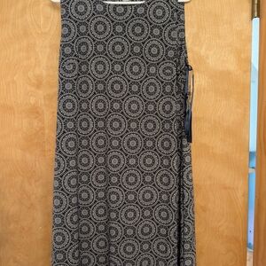 Tommy Hilfiger Black and White Patterned Flare Dress - Lightweight, New w/ Tag